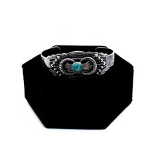 Sterling Silver Turquoise Fred Harvey ERA cuff bracelet 24.4g