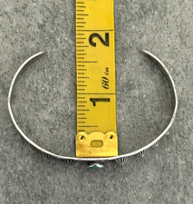 OLD FRED HARVEY ERA Navajo Turquoise Repousse Snakes Sterling Bracelet 6.75 in - Additional view 10