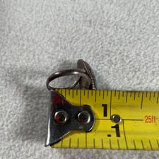 Navajo Ring Turquoise Fred Harvey Era Sterling Oval Handmade Historical Measured - Additional view 22