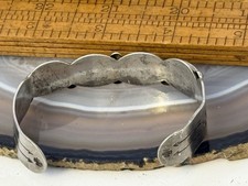 Vintage Native Navajo Fred Harvey Era Sterling Turquoise Cuff Bracelet--2NL25.74 - Additional view 2