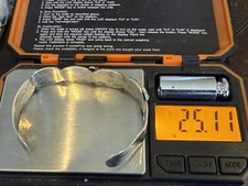 Vintage Native Navajo Fred Harvey Era Sterling Turquoise Cuff Bracelet--2NL25.74 - Additional view 5