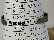 Vintage Navajo Fred Harvey Era, Nickel Silver Turquoise Stamped Cuff--2746.25 - Additional view 6