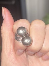 Fred Harvey Early Examples Silver Navajo Pearls Native American Ring Lot Antique - Additional view 8