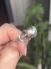 Fred Harvey Early Examples Silver Navajo Pearls Native American Ring Lot Antique - Additional view 9