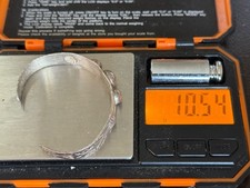 Vintage Navajo Fred Harvey Era Sterling Silver Stamped Cuff--2796.25 - Additional view 7