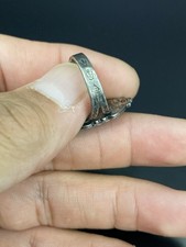 Fred Harvey Era Native American Sterling Silver .925 Turquoise VTG Navajo Ring - Additional view 6