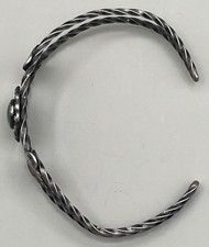 Navajo Fred Harvey Era Sterling Cuff Bracelet Turquoise stone Stamped Sterling - Additional view 4