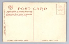 C.1930 FRED HARVEY NATIVE AMERICAN FIRST SANTA FE TRAIN, UNUSED Postcard P13 - Additional view 1