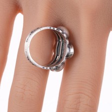 sz5.75 Vintage Fred Harvey Era sterling and turquoise ring - Additional view 3