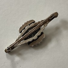 VTG Native American Sterling Silver Turquoise Fred Harvey Era Bar Brooch Pin - Additional view 5