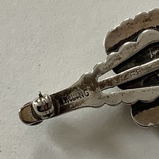 VTG Native American Sterling Silver Turquoise Fred Harvey Era Bar Brooch Pin - Additional view 7