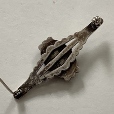 VTG Native American Sterling Silver Turquoise Fred Harvey Era Bar Brooch Pin - Additional view 5