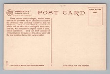 Fred Harvey Pueblo Woman Baking Bread New Mexico Postcard - Additional view 1