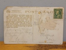 Jicarilla Apache Chief Native American Linen Postcard ~ Fred Harvey ~ Nice - Additional view 5