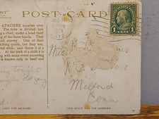 Jicarilla Apache Chief Native American Linen Postcard ~ Fred Harvey ~ Nice - Additional view 7