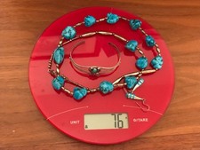 🔥Native American 1950’s Fred Harvey 925 Silver Kingman Turquoise Eagle Lot - Additional view 22