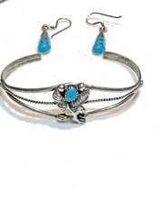 🔥Native American 1950’s Fred Harvey 925 Silver Kingman Turquoise Eagle Lot - Additional view 22