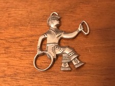 🔥Fred Harvey Native American Sterling Silver Tribal earrings pendant Turquoise - Additional view 11