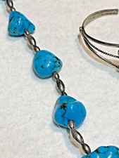 🔥Native American 1950’s Fred Harvey 925 Silver Kingman Turquoise Eagle Lot - Additional view 8