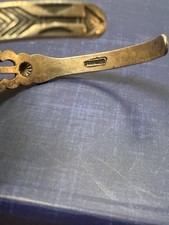 Vintage 40s Fred Harvey Era Thunderbird Sterling Turquoise Arrow Stamp Bracelet - Additional view 6