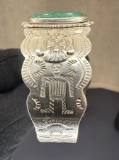 Native American Sterling Fred Harvey Era Turquoise Thunderbird Cuff Bracelet - Additional view 12