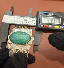 Native American Sterling Fred Harvey Era Turquoise Thunderbird Cuff Bracelet - Additional view 19