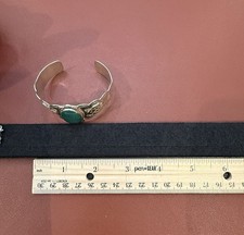 Native American Sterling Fred Harvey Era Turquoise Thunderbird Cuff Bracelet - Additional view 22