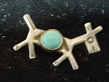 Fred Harvey Era Navajo  Deer Bell Sterling Silver 925 Brooch/Pin - Additional view 1