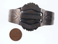 Maisels Fred Harvey Era Native American Sterling/Turquoise Cuff Bracelet i - Additional view 5