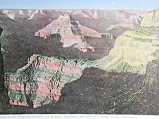 1915-30 FRED HARVEY Grand Canyon National Park Postcard MOJAVE POINT At Night TM