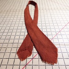 Vintage El Grandee Fred Harvey Wool Tie Handwoven in New Mexico Orange 46” - Additional view 2