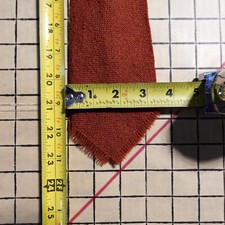 Vintage El Grandee Fred Harvey Wool Tie Handwoven in New Mexico Orange 46” - Additional view 4