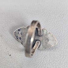 Vintage Fred Harvey Native American 925 Sterling Silver Turquoise Ring Size 6 - Additional view 7