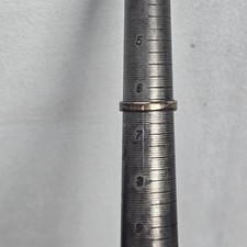 VTG Fred Harvey Native American Hematite Sterling Silver Ring Sz 6.5 Rope Design - Additional view 9