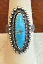 Vintage Pacific Jewelry Company Ring Turquoise 925 Silver Sz8.5 Fred Harvey Era - Additional view 1