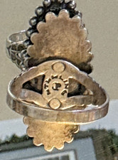 Vintage Pacific Jewelry Company Ring Turquoise 925 Silver Sz8.5 Fred Harvey Era - Additional view 6