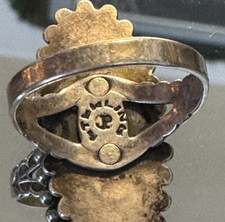 Vintage Pacific Jewelry Company Ring Turquoise 925 Silver Sz8.5 Fred Harvey Era - Additional view 7