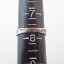 Vintage Navajo Fred Harvey Era Turquoise Sterling Stamped Band Ring Sz 7.75 - Additional view 9