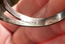 Vintage Navajo Fred Harvey Era Turquoise Sterling Stamped Band Ring Sz 7.75 - Additional view 10