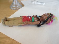 antique PLASTIC FRED HARVEY TRADING POST skookum  early 1900s Native American - Additional view 3