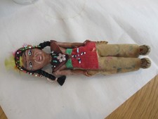 antique PLASTIC FRED HARVEY TRADING POST skookum early 1900s Native American