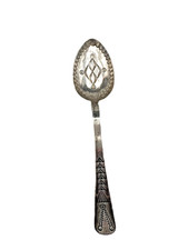 Early Sterling Hand Tooled Stamped Native Design Fred Harvey Era Spoon