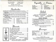 Fred Harvey Menu Union Terminal Cleveland 1958 Harlequin Room Palmolive Building - Additional view 3