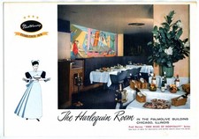 Fred Harvey Menu Union Terminal Cleveland 1958 Harlequin Room Palmolive Building
