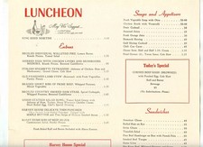 Fred Harvey Menu Union Station Chicago 1957 Petrified Forest Arizona Cover - Additional view 2