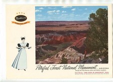 Fred Harvey Menu Union Station Chicago 1957 Petrified Forest Arizona Cover