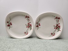 Trend Syracuse China Berkeley Pattern Fred Harvey Railroad Plates 6.75" Set of 2