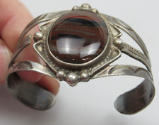 Old Fred Harvey Era Cuff Bracelet Lot Petrified Wood Turqoise PARTS REPAIR - Additional view 2