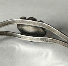 Fred Harvey Style Sterling Silver & Turquoise Cuff Bracelet - Additional view 4