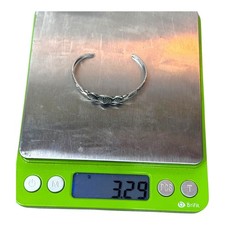 Smaller Child Reverse Punch Fred Harvey Era Navajo Coin Sterling Silver Bracelet - Additional view 5